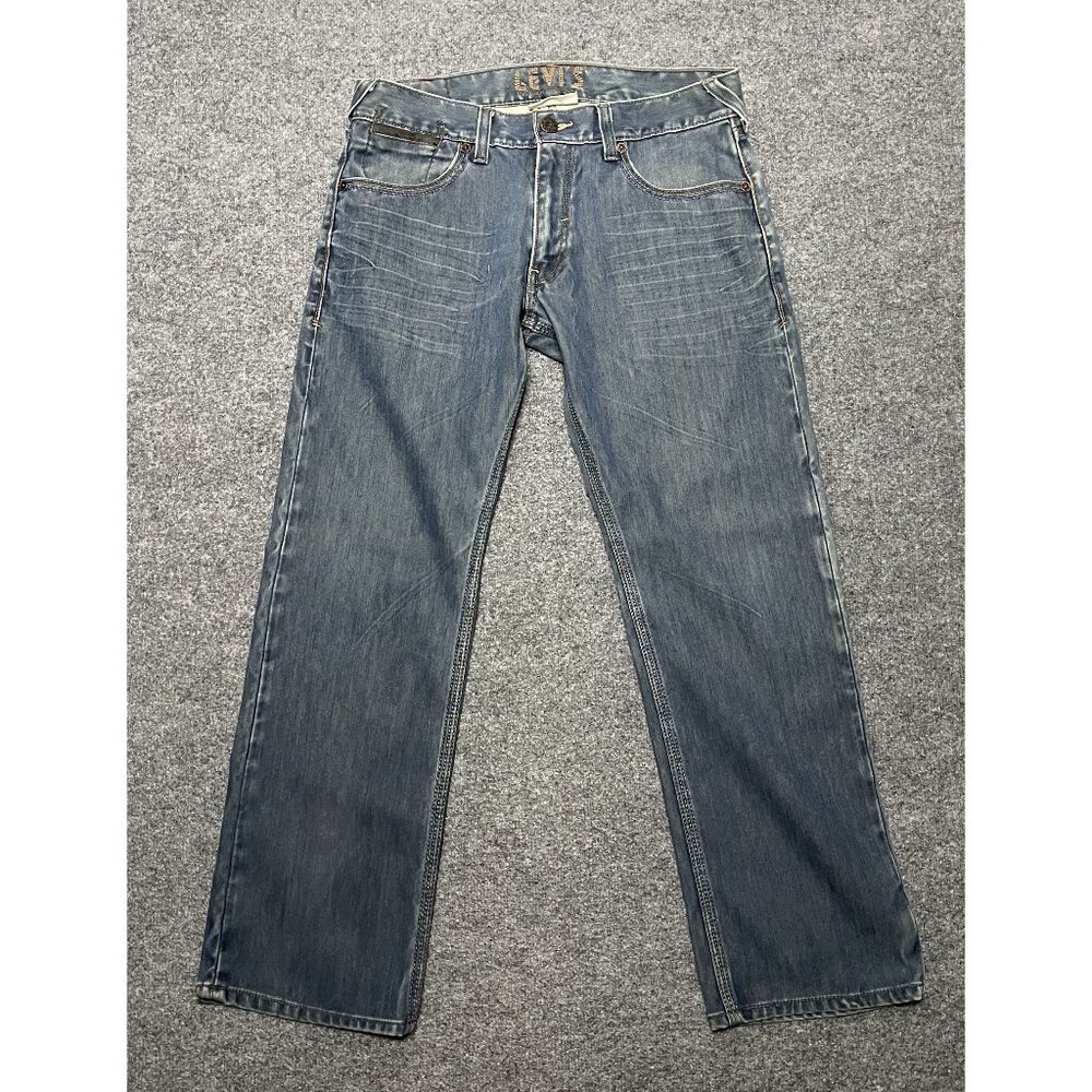 Vintage Levis 514 Slim Straight Jeans W34 L30 Denim Blue